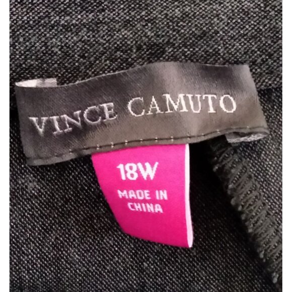 Vince Camuto Size 18W Skirt Grey Asymmetrical Ruffle With Back Zipper - Picture 6 of 8